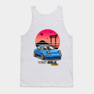 Blue MX5 Miata JDM Legend Tank Top